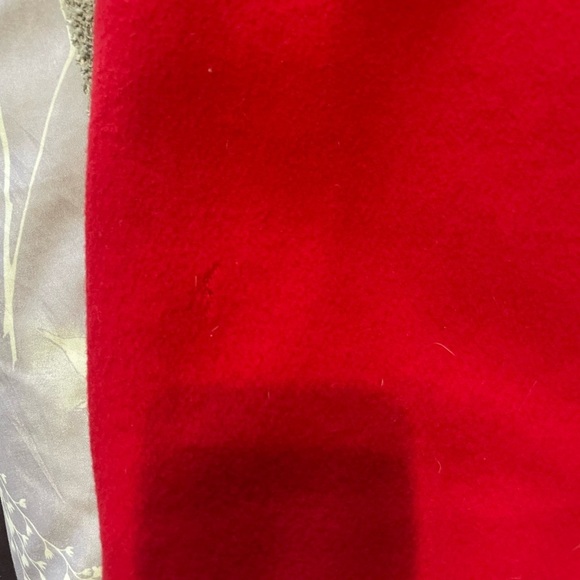 Wool Elegant Red Women's Coat - Picture 12 of 13